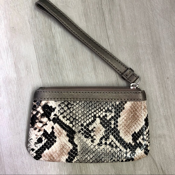 Nine West Snakeskin Print Wristlet - Picture 4 of 4
